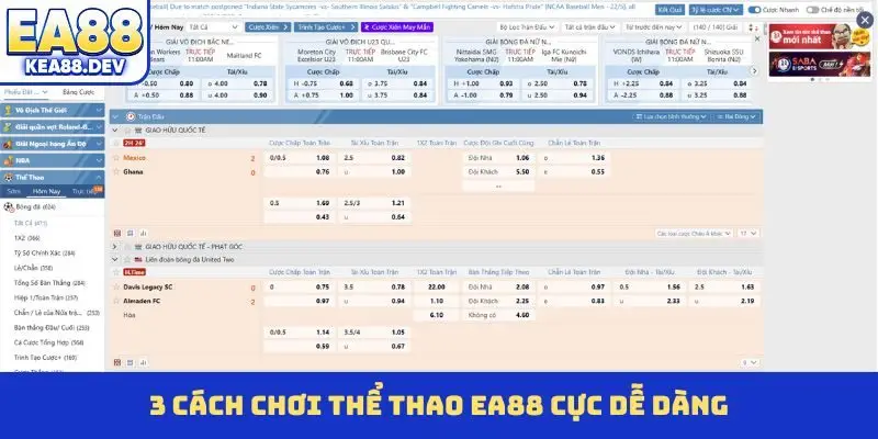 Thể Thao EA88 - Chuyên Mục Đá Bóng Châu Âu Cực Đỉnh  - LUCKYPRISM.SURF